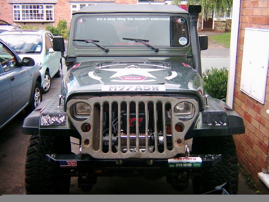 Jeep Wrangler With Square Headlights